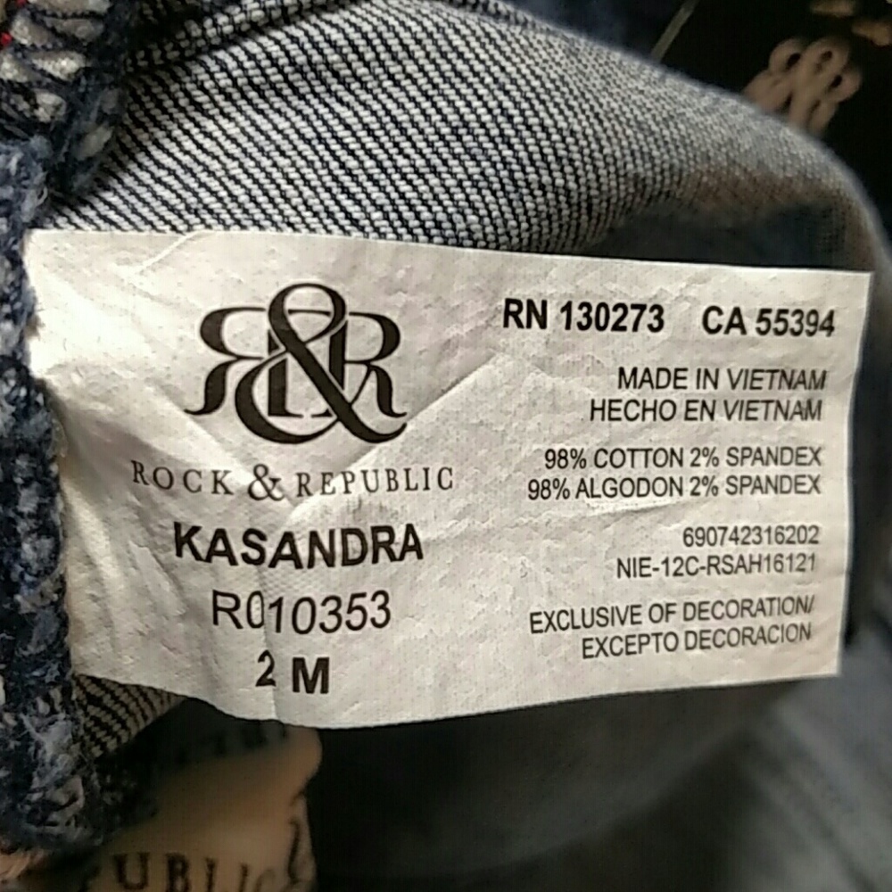 NWT Rock & Republic Kassandra Flap pocket Bootcut - Picture 5 of 6